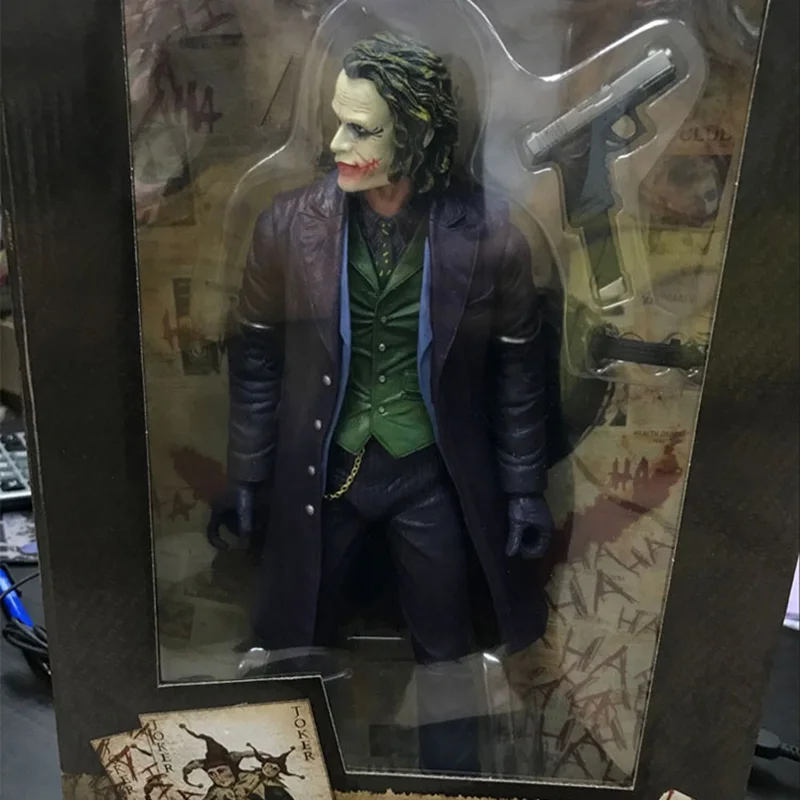 30 см NECA Темный рыцарь клоун Хит Леджер Джокер в штучной упаковке ручная модель 1" Мужская фигурка куклы Мини Фигурки игрушки модель - Цвет: 30cm jpler