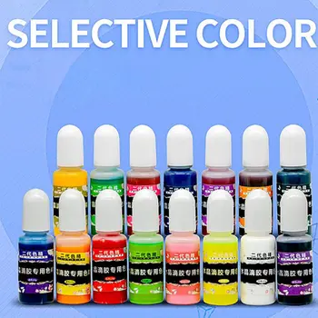 

15 Colors Epoxy Pigment Translucent Liquid Resin Colorant Each 0.35oz Epoxy Resin for Resin Jewelry DIY Crafts Art Making