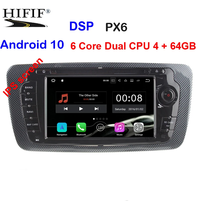 Автомагнитола 2 Din Android 10 для Seat Ibiza 2009 2010 2011 2012 2013 CANBUS Автомобильный мультимедийный