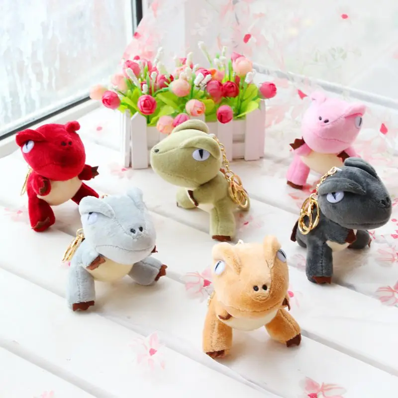 Cute Creative Small Mini Dinosaur Stuffed Toy Pendant Keychain Bag Ornament Shopping Mall Activity Small Gifts