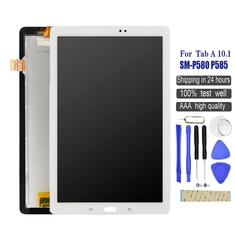 10 1 дюймов для Samsung Galaxy Tab A P585 P580 SM-P580 сенсорный экран дигитайзер стекло ЖК-дисплей