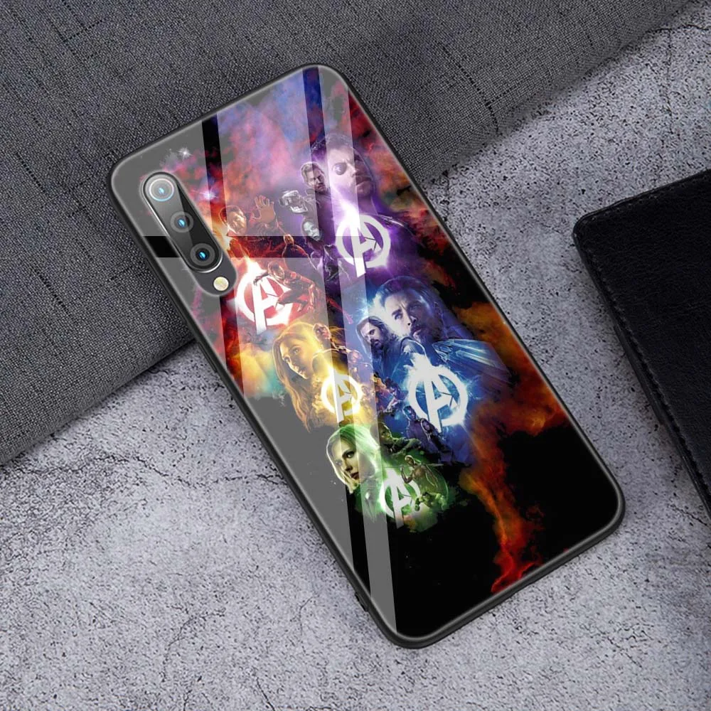 Lavaza Марвел из Мстителей co mi cs Мягкий чехол из закаленного стекла для Xiaomi Redmi Note 5 6 7 Pro mi 8 Lite 9 A1 A2 F1 TPU чехол