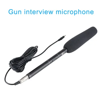 

Hot Sale Professional Interview Microphone Directional Condenser MIC for DSLR DV Camcorder