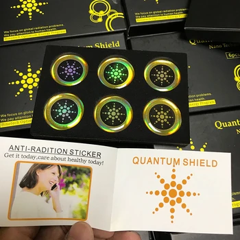 

100 Boxes with 600pcs Quantum Shield Sticker Mobile Phone Sticker For Cell Phone Anti Radiation Protection 5G Blocker