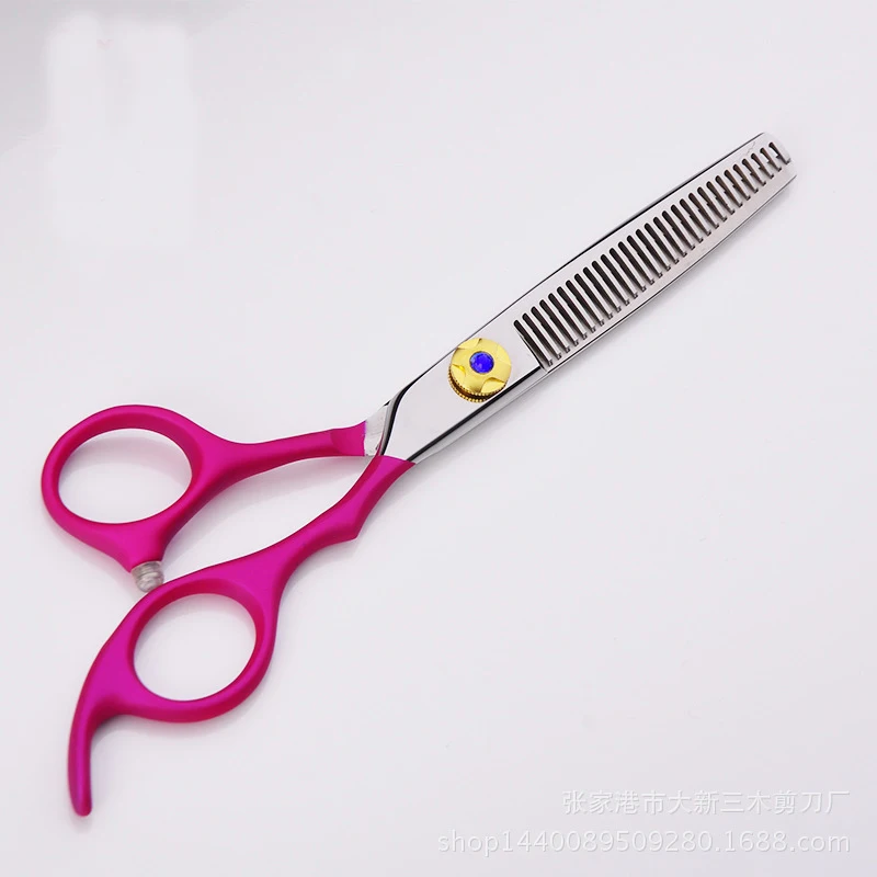 Thinning Scissor 6 дюймов профессиональные высококачественные креативные ножницы для собак Уход За Домашними Животными Ножницы Для Стрижки Волос Поставщик инструменты прямой филировочный ножницы - Цвет: Thinning Scissor