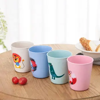 

2020 New Lovely Plastic Cartoon Milk Coffee Cup Children Cartoon Washing Cup Toothbrush Holder Cup PP Bathroom Rinse Mug