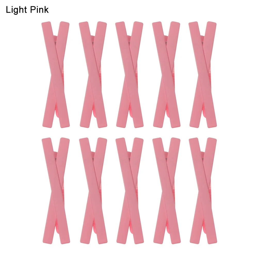 light pink 10 шт. Уникальный Модный корейский стиль Карамельный цвет заколки для девочек оснастки зажим для волос принцесса заколки детские Головные уборы аксессуары - Цвет: light pink