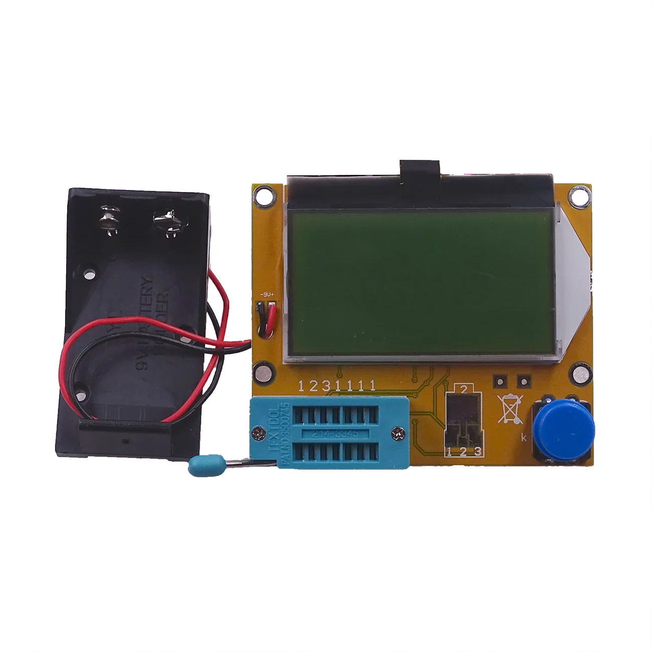 Mega328 M328 LCR-T4 12846 ЖК-цифровой Транзистор тестер метр подсветка диод Триод Емкость ESR метр MOS/PNP/NPN L/C/R