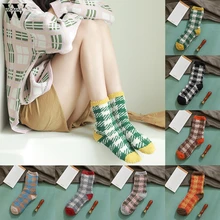 Новинка; коралловый флис; 1 пара; модные мягкие Повседневные носки в клетку для сна; теплые удобные носки