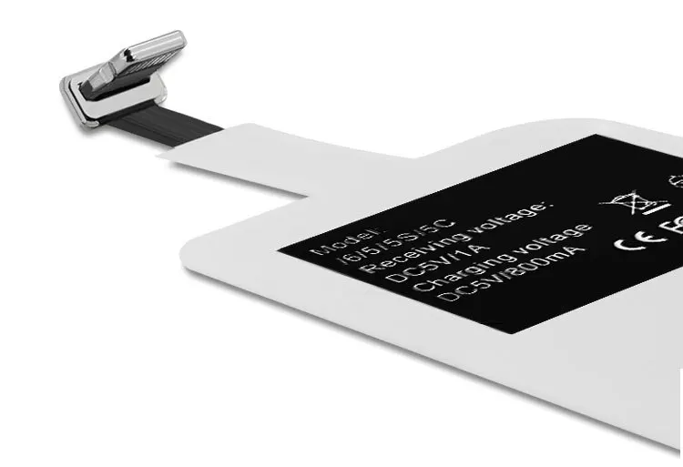 Для Andriod type C Qi Беспроводное зарядное устройство корпус ресивера для аккумулятора для iPhone 5 5S SE 6 6s 6s plus 7 Plus адаптер для беспроводной зарядки Коврик