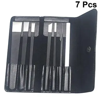 

7pcs/Set Pedicure File Convenient Calluses Hard Skin Dead Skin Remover Feet Files Foot Skin Care Tools With Storage Bag