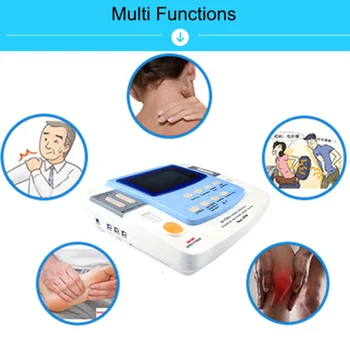 

9 channels tens EMS medical device with ultrasound laser heating cupping EA-VF29