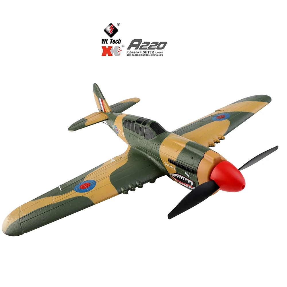 6G 4CH RTF Remote Control Harilla A220 RC Airplane EPP Foam Glider Plane 3D