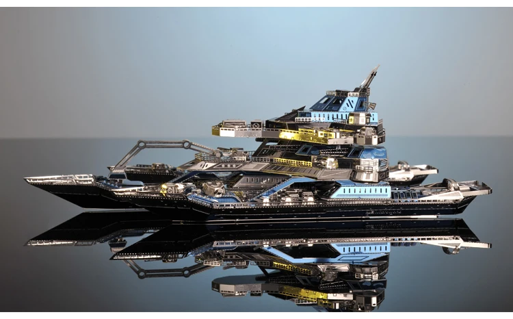 Новинка, набор моделей Microworld Leader NO 1, сделай сам, лазерная резка, головоломка, модель истребителя, 3D металлическая головоломка, игрушки для взрослых, подарки