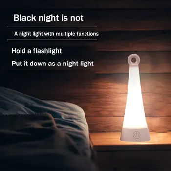 

Creative LED Bedside Lamp USB Charge Bedroom Decor Night lights Multifunction Lighthouse Home Use Flashlight Lamps