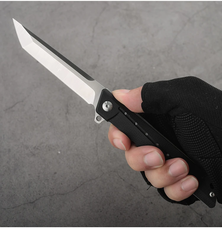 Складной нож D2 Blade G10 Titanizing ручка выживания кемпинга тактические ножи Открытый шарикоподшипник EDC инструменты