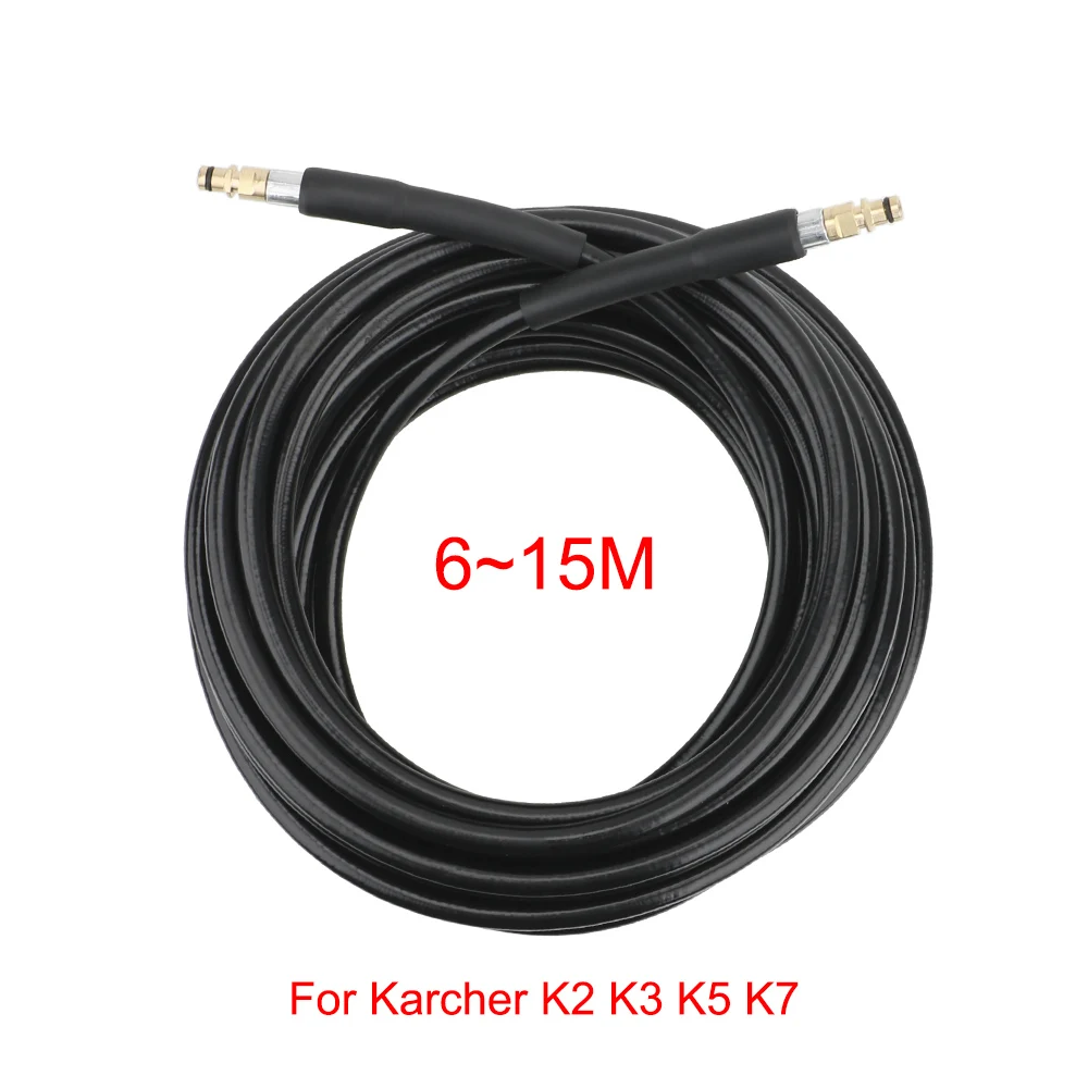 Nozzles For Karcher Serie K Water Hose High Pressure Gun Cleaner Tube 6/10/15meter Car Washer Motorcycle Cleaning Pipe Extension 6