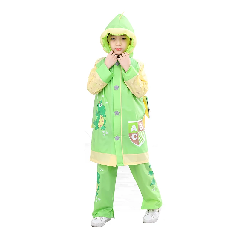 Детские плащи, дождевики, костюмы, мальчики и девочки, 2-13 лет, плащи, принцессы, Детские ясельного возраста, школьники - Цвет: Зеленый