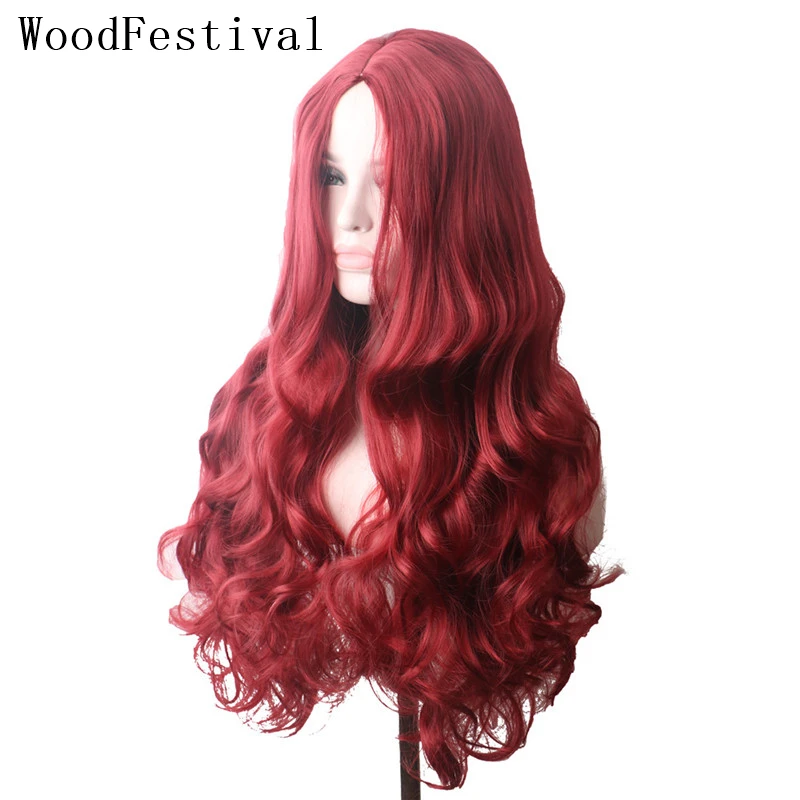 WoodFestivalFemale синтетический термостойкий парик с длинными прямыми волосами Цветной