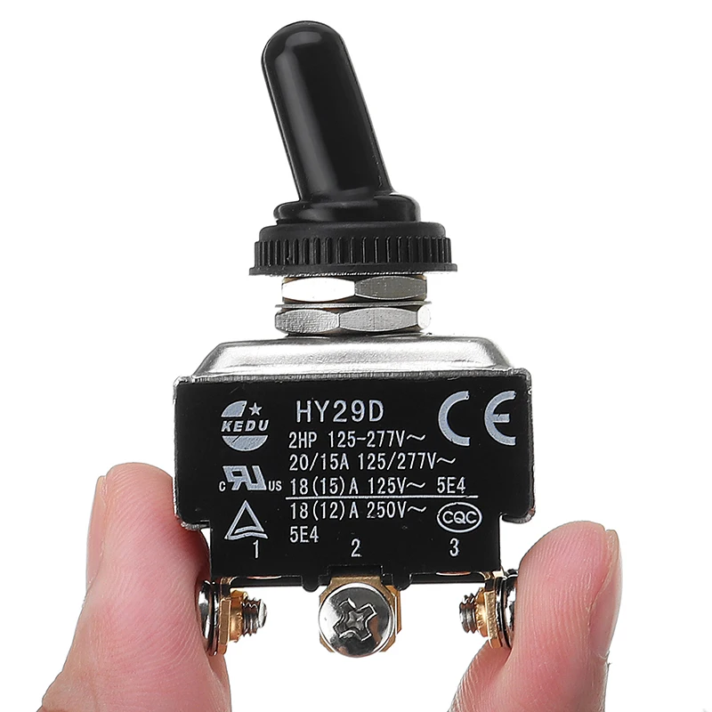 KEDU HY29D 250V DPDT On-On серебряные контакты Высокое качество 6 полный тип мгновенный винтовой тумблер для электроприборов