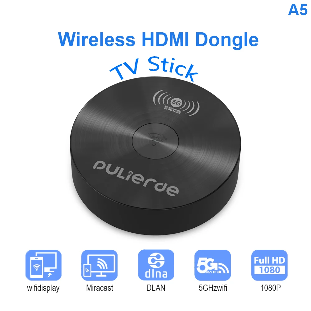 

Wireless HDMI Dongle Miracast 1080P TV Stick Adapter HD Receiver TV Stick For Android iOS Smartphone