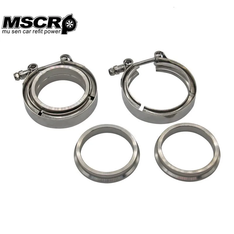 2.5" V Band clamp flange Kit (Stainless Steel 201) For turbo exhaust downpipe |