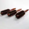 6 Types Straight Twill Hair Comb Natural Boar Bristle Rolling Brush Round Barrel Blowing Curling DIY Hairdressing Styling Tool ► Photo 3/6