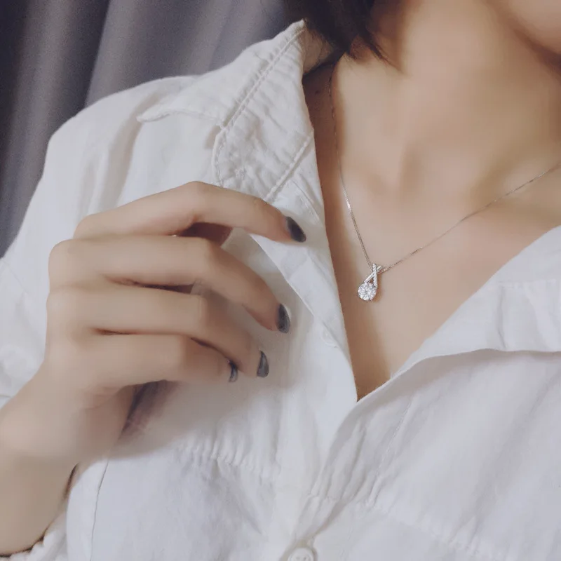 

Ожерелье женское из серебра 925 пробы с ярлыком геометрической формы