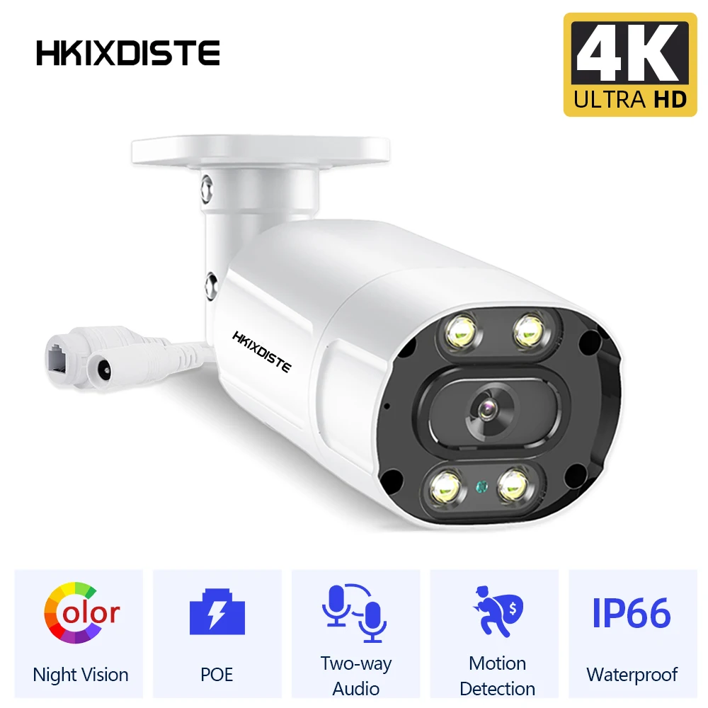Камера Наружного видеонаблюдения 8 Мп 4K POE IP H.265 | Безопасность и защита