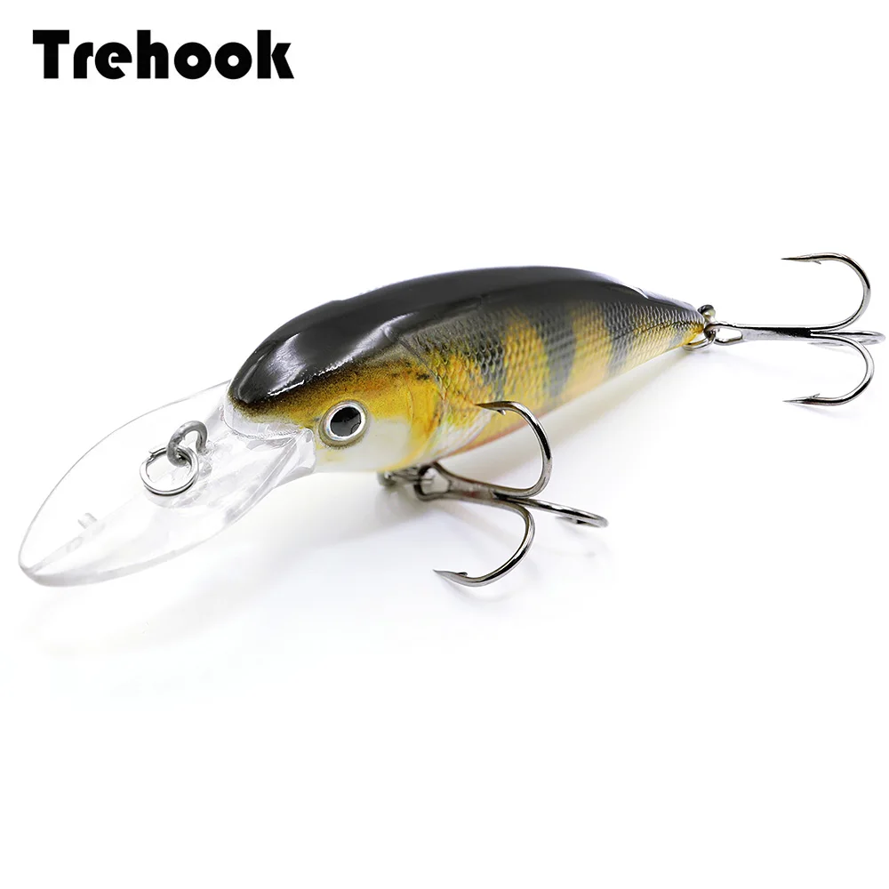 

TREHOOK 11.5g 10.5cm Black Minnow Wobblers Fishing Lures Floating Crankbaits Fishing Tackle Lure Artificial Hard Bait Jerkbait