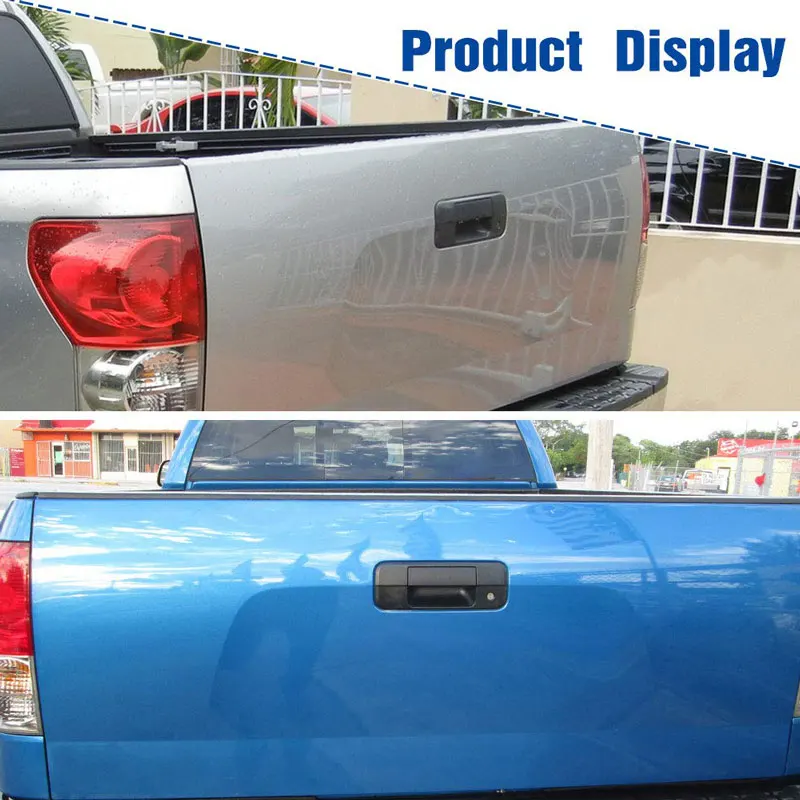 Ручка багажника совместима с Toyota Tundra, Черная Текстурированная ручка багажника без отверстия камеры для 2007-2013 Toyota Tundra