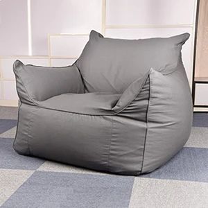 Кресло мешок диван для отдыха стулья сиденье мебель для гостиной без заполнения ленивая подушечка на сиденье Beanbags Levmoon Beanbag стул оболочки - Цвет: Canvas-Gray
