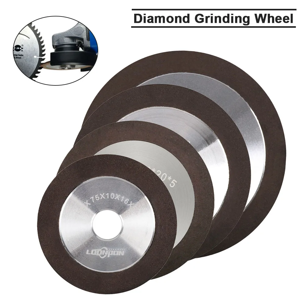 Diamond Grinding Disc Sharpening Black Diamond Wheel for Tungsten Steel Milling Tool Carbide Metal 75mm/100mm/125mm/150mm cutting disc,grinding disc,abrasive wheel,grinding wheel