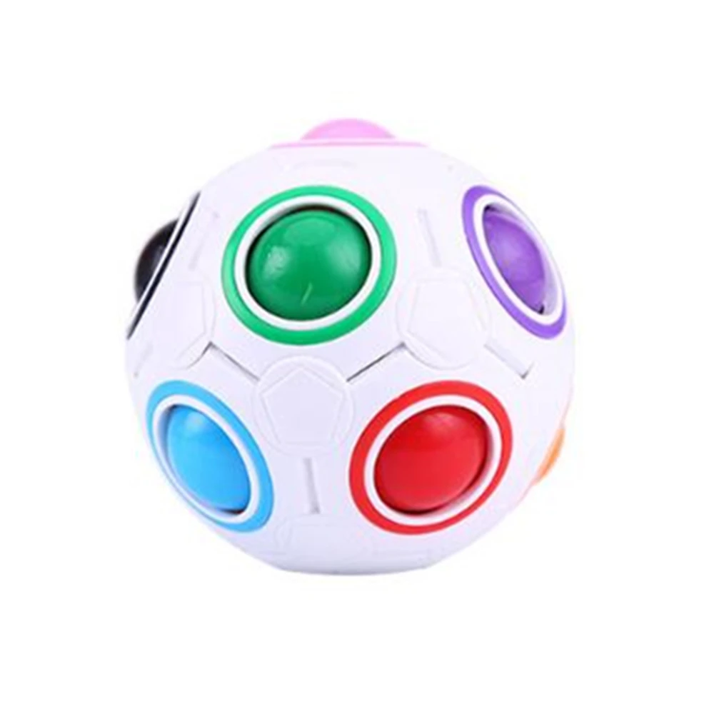 Antistress Cube Rainbow Ball Puzzles Football Magic Cube Educational Learning Toys for Children Adult Kids Stress Reliever Toys 10