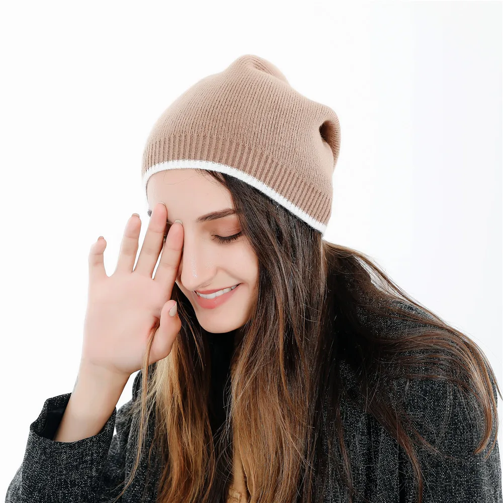 Новинка, Европейская и американская мода, чистый шерстяной головной убор, Студенческая шапка с отворотами для женщин
