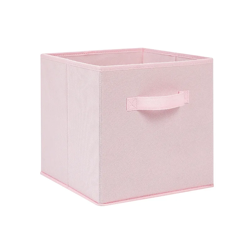Cube Folding Fabric Storage Basket Closet Organizador Clothes Storage Boxes Home Office Shelf Organizers For Kids Toys Organizer 3
