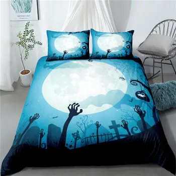 

Youth Double Bed Quilt Night Ghost Pattern Quilt Duvet Quilt Quilt Cover Adult Bed Cover 172x218cm