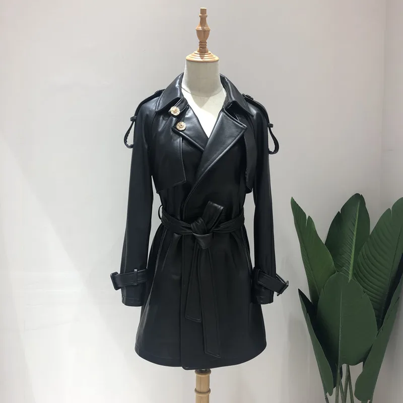 Женское пальто из натуральной овчины синяя и желтая ветровка кожи зима