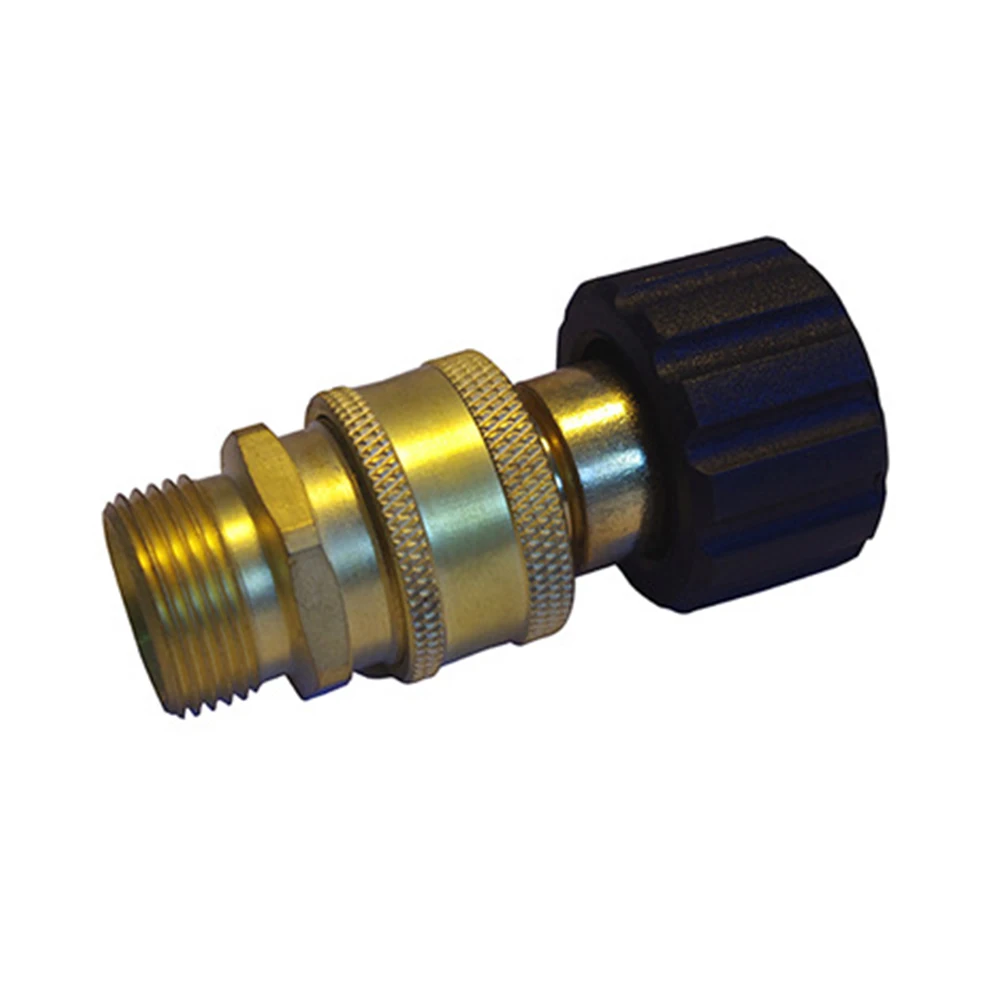 

Hose Quick Disconnect 3/8'' Brass Coupling Accessories Pressure Washer 5000 PSI Portable Pressure Washer Adapter Set M22 15mm