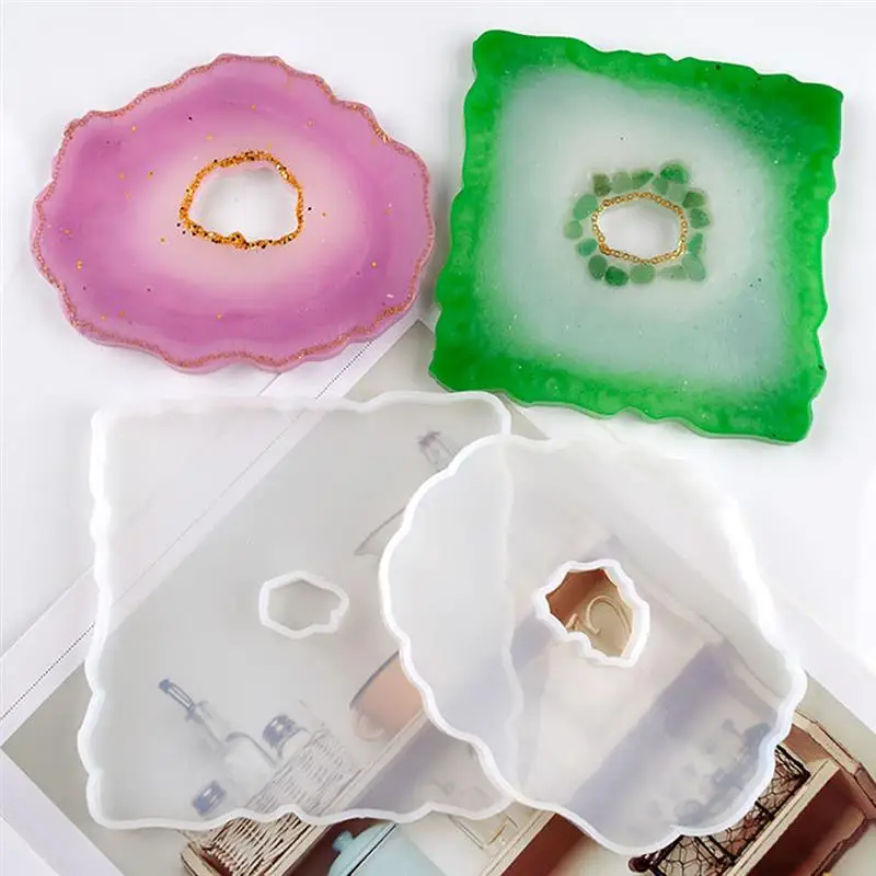

Irregular Coaster Resin Mold DIY Creative Irregular Silicone Mold Epoxy Resin Casting Mold for Jewelry Making Tools