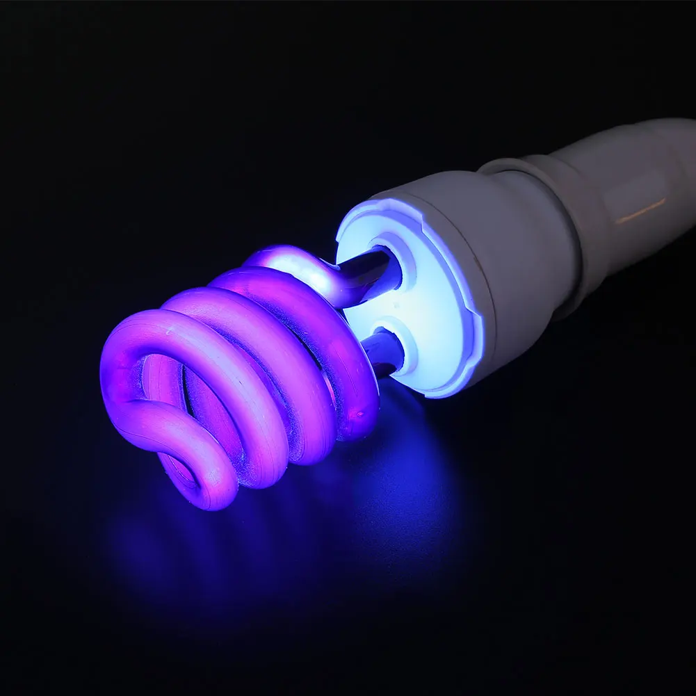 Lamp 20W Ultraviolet Sterilize Fluorescent E27 Light Bulb Small Screw 220V UV Blacklight