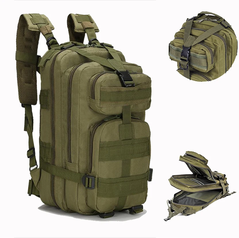 

Men's 25L Military Tactical Backpack,Waterproof Molle Hiking Backpack,Sport Travel Army Bag,Outdoor Trekking Camping Backpack