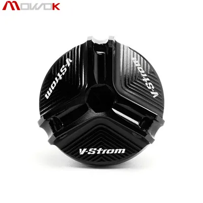 Для SUZUKI V-STORM 250 V-STORM 650/XT VSTORM 1000/XT Мотоцикл с ЧПУ Алюминиевый Масляный наполнитель крышка штекер - Цвет: Black