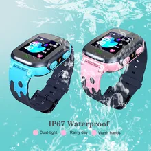 

Children's Smart Watch SOS Phone Watch Smartwatch For Kids 2G Sim Card Camera IP67 Waterproof Kids Gift For IOS Android VS Q12