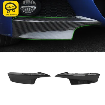 

CarManGo Auto Car Real Carbon Fiber Front Side Bumper Fender Frame Protector Cover Accessories for BMW 3 Series F30 2011-2019