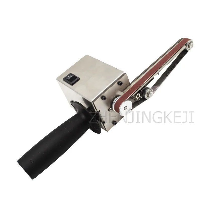 

Handheld Sanding Belt Machine Stainless Steel Sander Belt Grinder Polisher Polishing Tools Mini Sharpener Woodworking Equipment