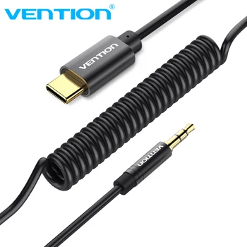 

Vention Type C to 3.5mm Audio Cable USB Type-C 3.5 Jack USB C to 3.5 mm Spring Aux Cable for Xiaomi Car Stereo Speaker Headphone