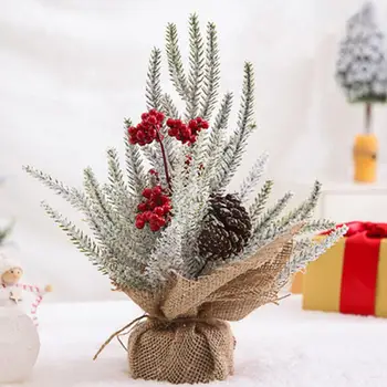

Vivid Sisal Table Tree Mini Christmas Tree Ornament Lightweight Durable Decoration Handicraft For Family Parties