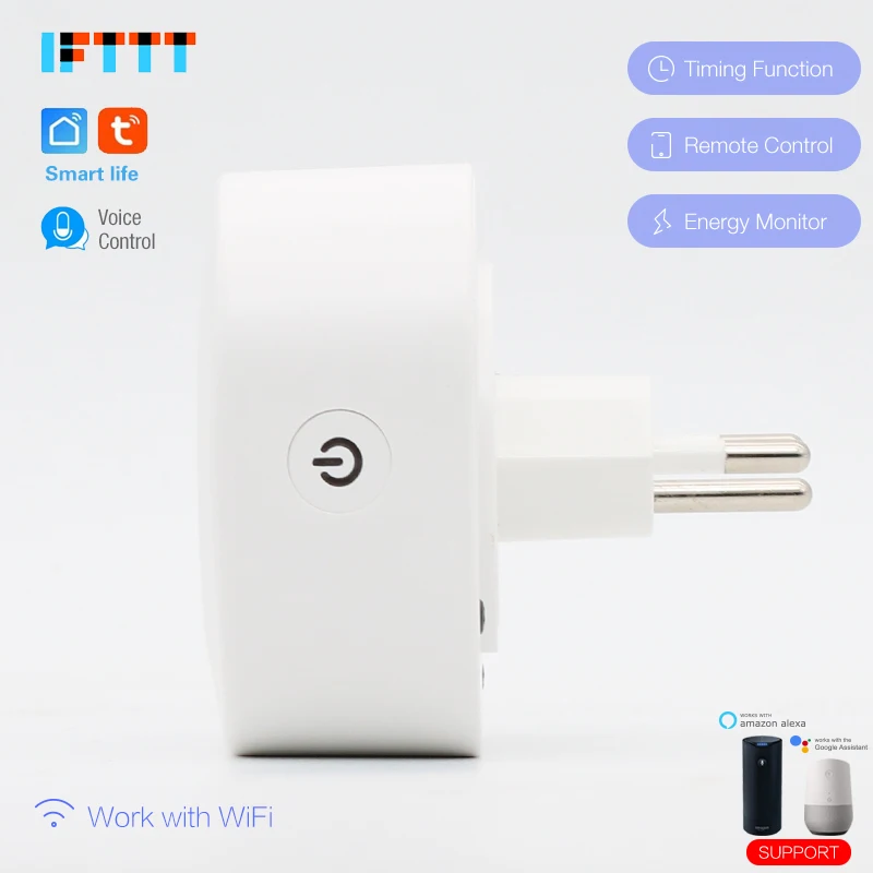 16А Швейцарский Wi-Fi Smart CH Plug power Monitor умная розетка Беспроводная розетка Голосовое управление работа с Alexa Google home IFTTT