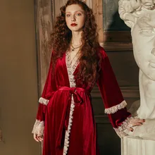 Осенний халат элегантный женский роскошный спальный костюм Ins модный халат Cleopatra